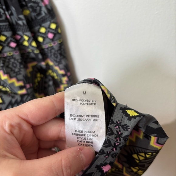 🎉4/30$🎉 Jolie Black Aztec Print Dress - Size Medium - Picture 5 of 6